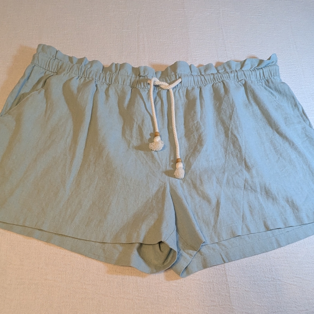 Hang Ten Light Blue High Waist Women's Shorts